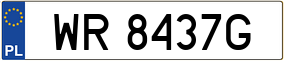 Trailer License Plate